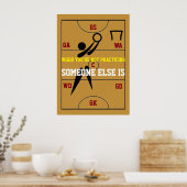 Netball Court Layout en Posities Poster (Keuken)