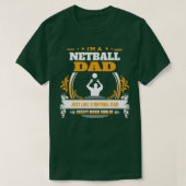 Netball Dad Gift Idea T-shirt (Design voorkant)