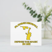 netball-DESIGN Briefkaart (Staand voorkant)
