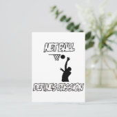 netball-design briefkaart (Staand voorkant)