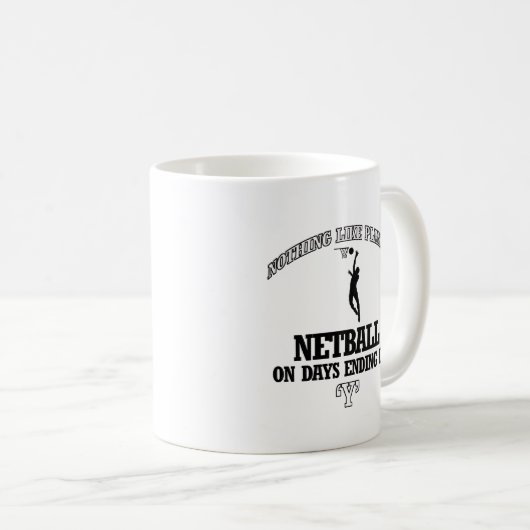 NETBALL-design Koffiemok (Voorkant rechts)