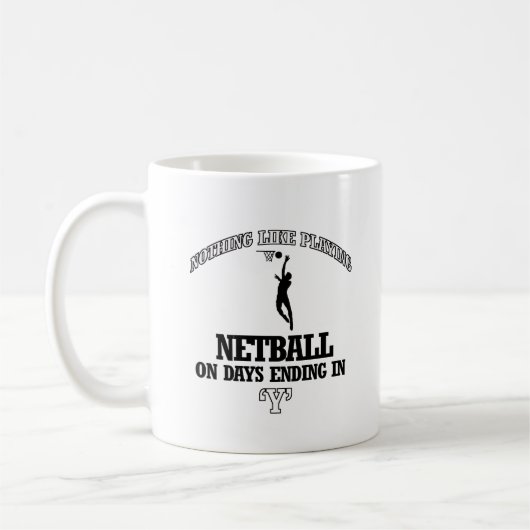 NETBALL-design Koffiemok (Links)