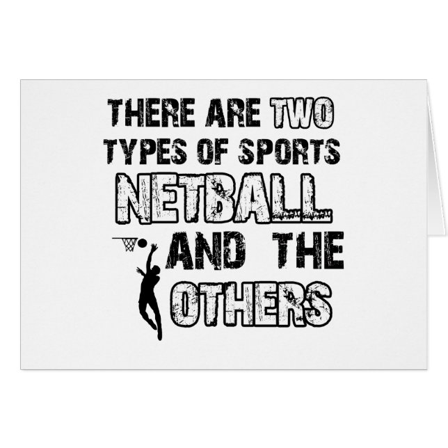 Netball-design voor liefhebbers van de sport (Voorkant Horizontaal)
