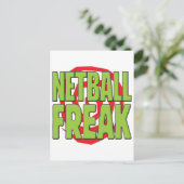 Netball Freak G Briefkaart (Staand voorkant)