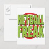 Netball Freak G Briefkaart (Voorkant / Achterkant)