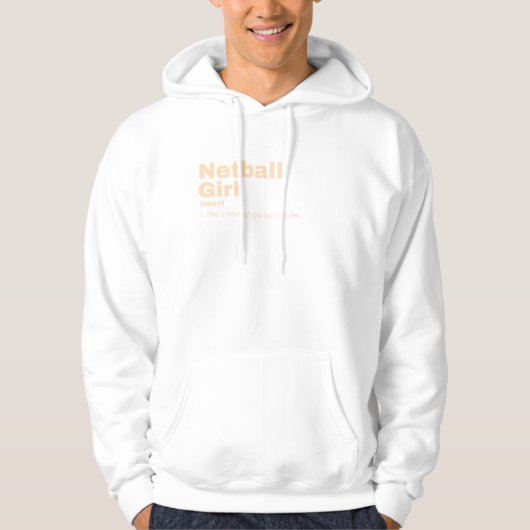 Netball Girl - Netball Hoodie (Voorkant)