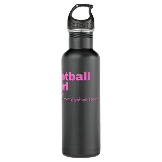Netball Girl - Netball Waterfles (Voorkant)
