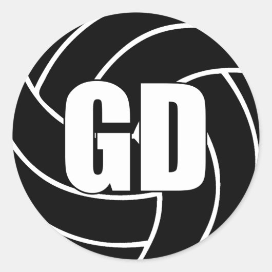 Netball Goal Defence, GD, Netball Team Stickers (Voorkant)