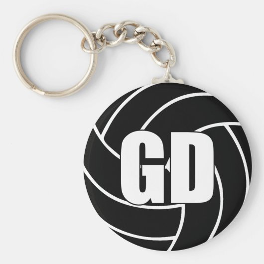 Netball Goal Defense GD Key Ring Sleutelhanger (Voorkant)