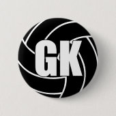 Netball Goal Keeper GK Ronde Button 5,7 Cm (Voorkant)