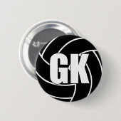 Netball Goal Keeper GK Ronde Button 5,7 Cm (Voorkant /achterkant)
