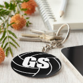 Netball Goal Shooter GS Key Ring Sleutelhanger (Zijkant)