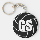 Netball Goal Shooter GS Key Ring Sleutelhanger (Voorkant)