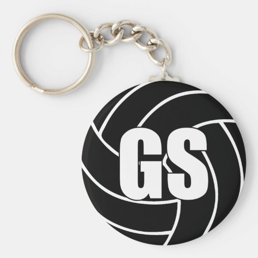 Netball Goal Shooter GS Key Ring Sleutelhanger (Voorkant)