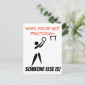 Netball Goal Shooter Motivatie quote Briefkaart (Staand voorkant)