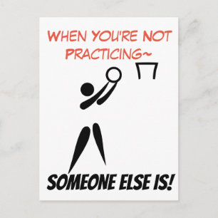 Netball Goal Shooter Motivatie Quote Briefkaart