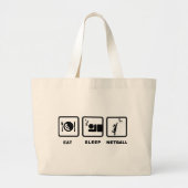 Netball Grote Tote Bag (Voorkant)