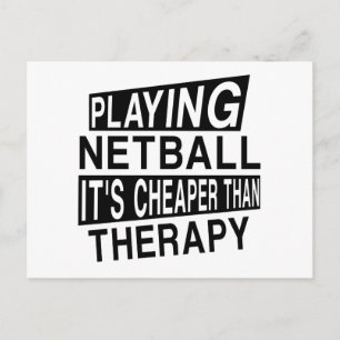 NETBALL Het is goedkoper dan therapie Briefkaart