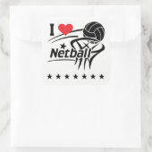 Netball, I Love Netball, Sticker (Tas)