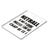 Netball is geen misdaad notitieboek (Linkerzijde)