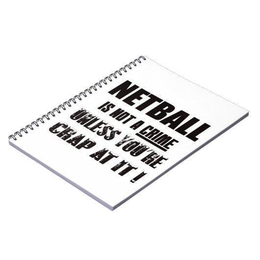 Netball is geen misdaad notitieboek (Linkerzijde)