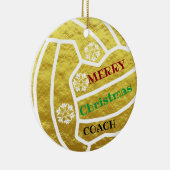 Netball Kerstmis Keramisch Ornament (Rechts)