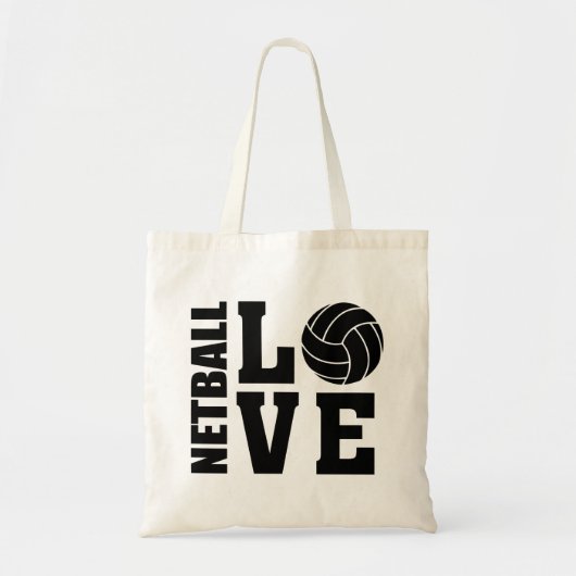 Netball Love, Netball Tote Bag (Voorkant)