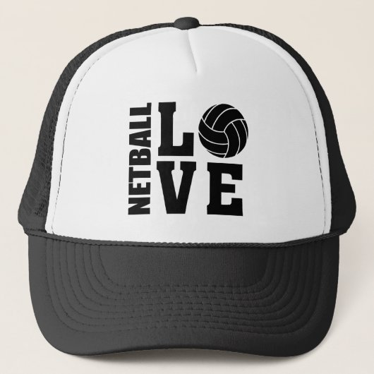 NETBALL LOVE Netball Trucker Pet (Voorkant)