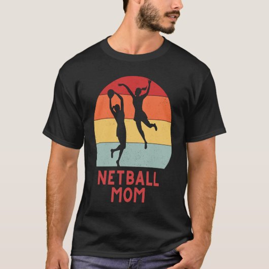 Netball moeder zusterschap meisjes vrouwen teamwea t-shirt (Voorkant)