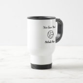 Netball Mum Gift Custom Team Naam Reizen Koffie Mu Reisbeker (Voorkant rechts)