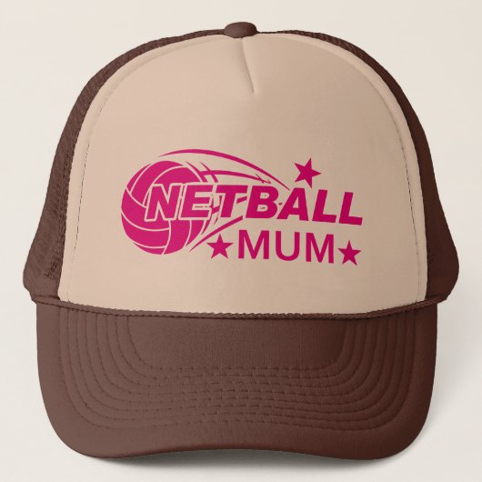 Netball Mum, Netball Trucker Pet (Voorkant)