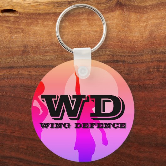 netball Player positie Sleutelhanger (Voorkant)