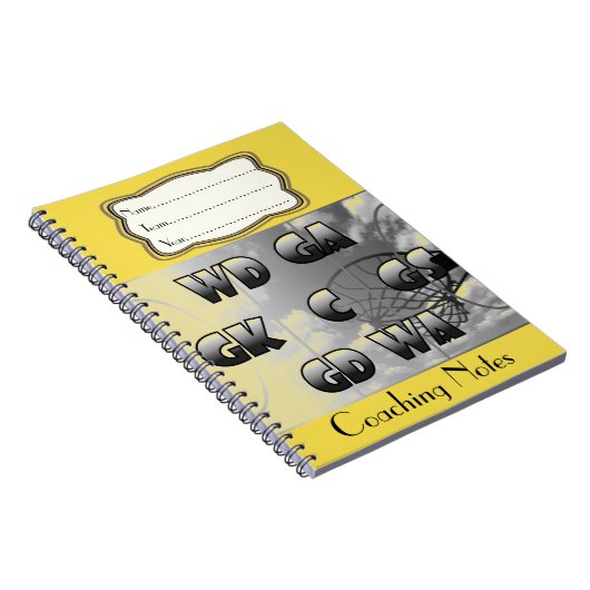 Netball Posities Coaching Notes Personalized Notitieboek (Rechterzijde)