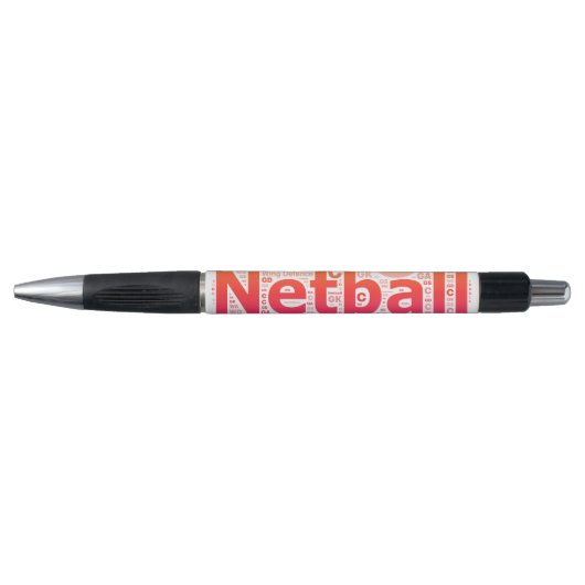 Netball Posities Typografie Design Pen (Voorkant)