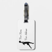 Netball Positioneerontwerp Bagagelabel (Achterkant verticaal)