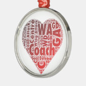 Netball Positioneerontwerp Metalen Ornament (Links)