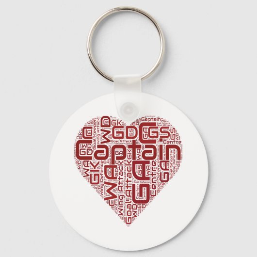 Netball Positioneerontwerp Sleutelhanger (Voorkant)