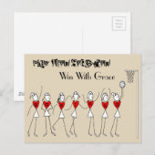 Netball Positioneert aanvinkjes met citaat Briefkaart (Voorkant / Achterkant)