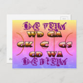 Netball Positions Inspirerend Slogan Briefkaart (Voorkant / Achterkant)