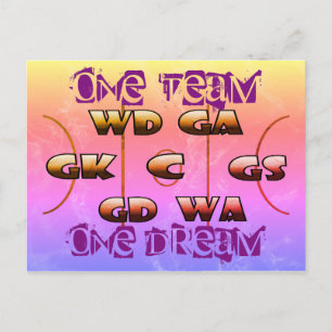 Netball Positions Inspirerend Slogan Briefkaart
