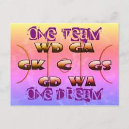 Netball Positions Inspirerend Slogan Briefkaart