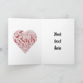 Netball Quote Coach Bedankt Kaart (Binnen)
