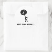 Netball Ronde Sticker (Tas)