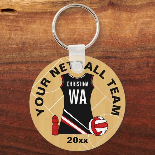  netball sleutelhanger (Voorkant)