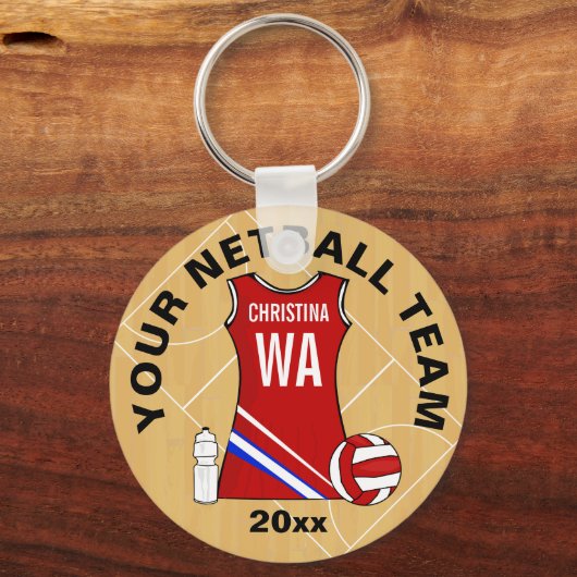  netball sleutelhanger (Achterkant)