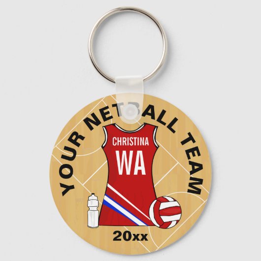  netball sleutelhanger (Achterkant)
