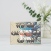 Netball speler posities met offerte briefkaart (Staand voorkant)