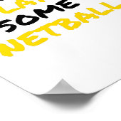 Netball-speler Poster (Hoek)