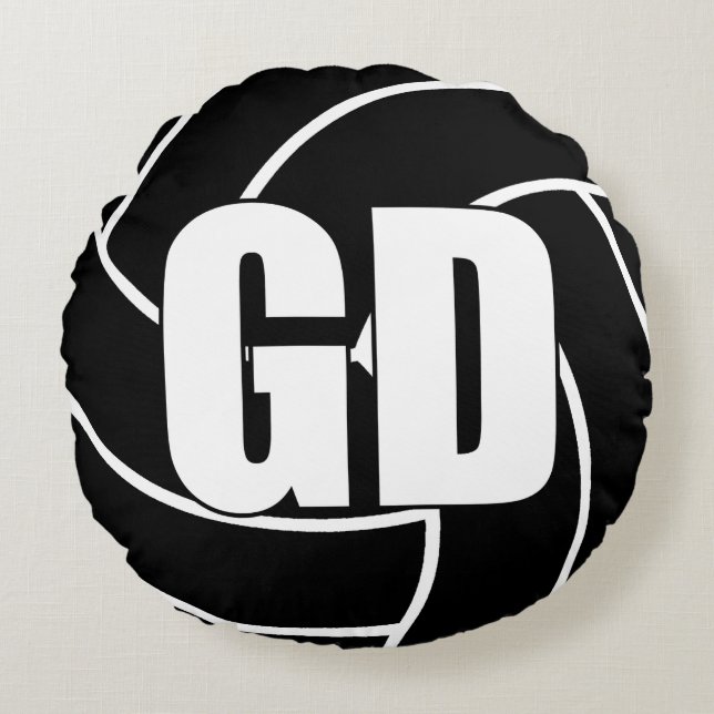 Netball-spelers - Goal Defence - GD Rond Kussen (Voorkant)