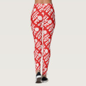 Netball-spelers, Love Netball Print Leggings (Achterkant)
